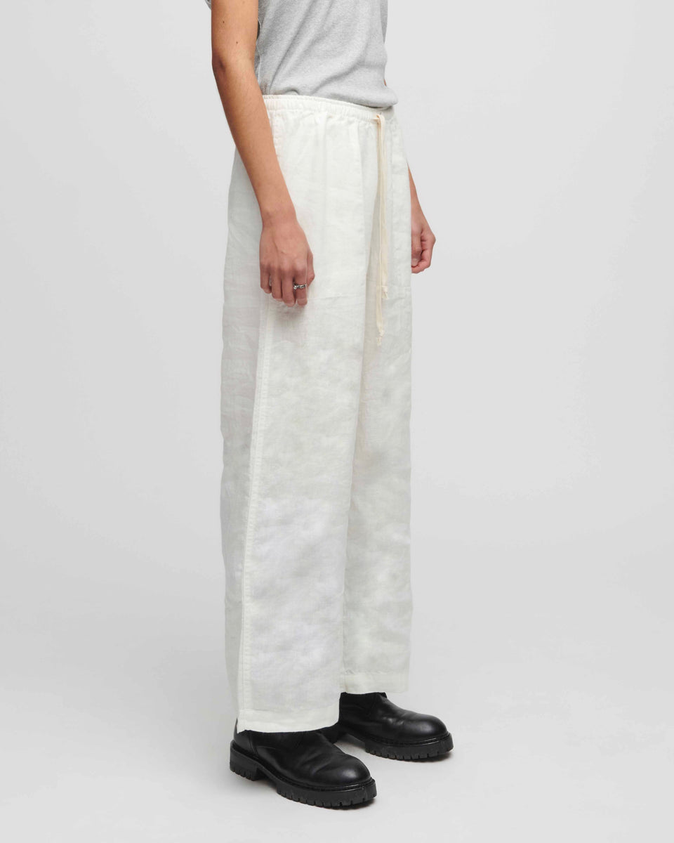 Coastal Linen Pants - White