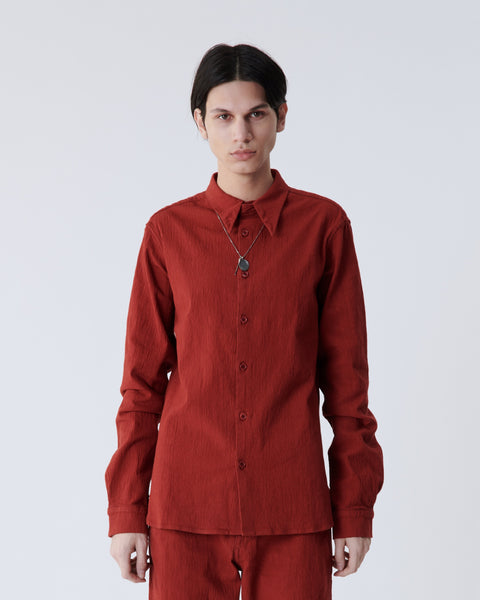 Red Crinkled Shirt (Secondhand - EU ONLY)