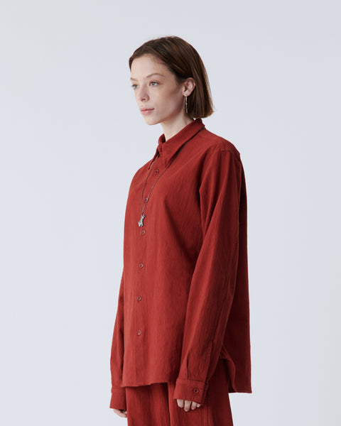 SAMPLE - Red Crinkled Shirt