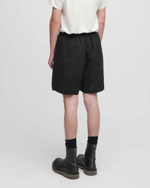 Black Linen Shorts (WAREHOUSE)