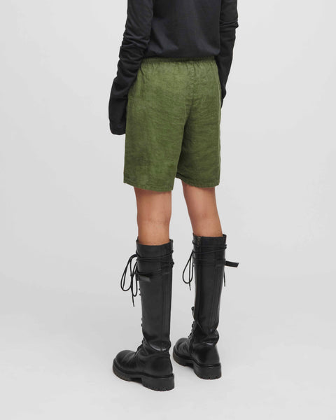 Green Linen Shorts (SAMPLES)