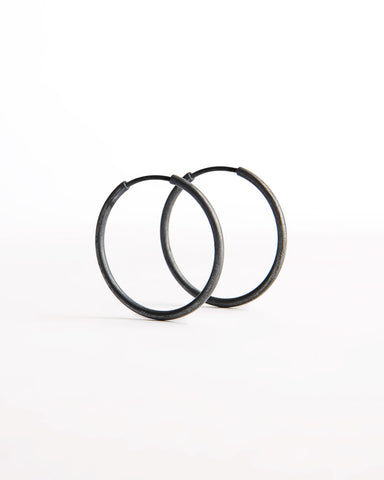 Oxidized Small Hoops
