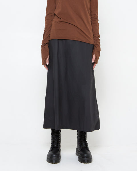 Black Waxed Poplin Skirt – STAATSBALLETT