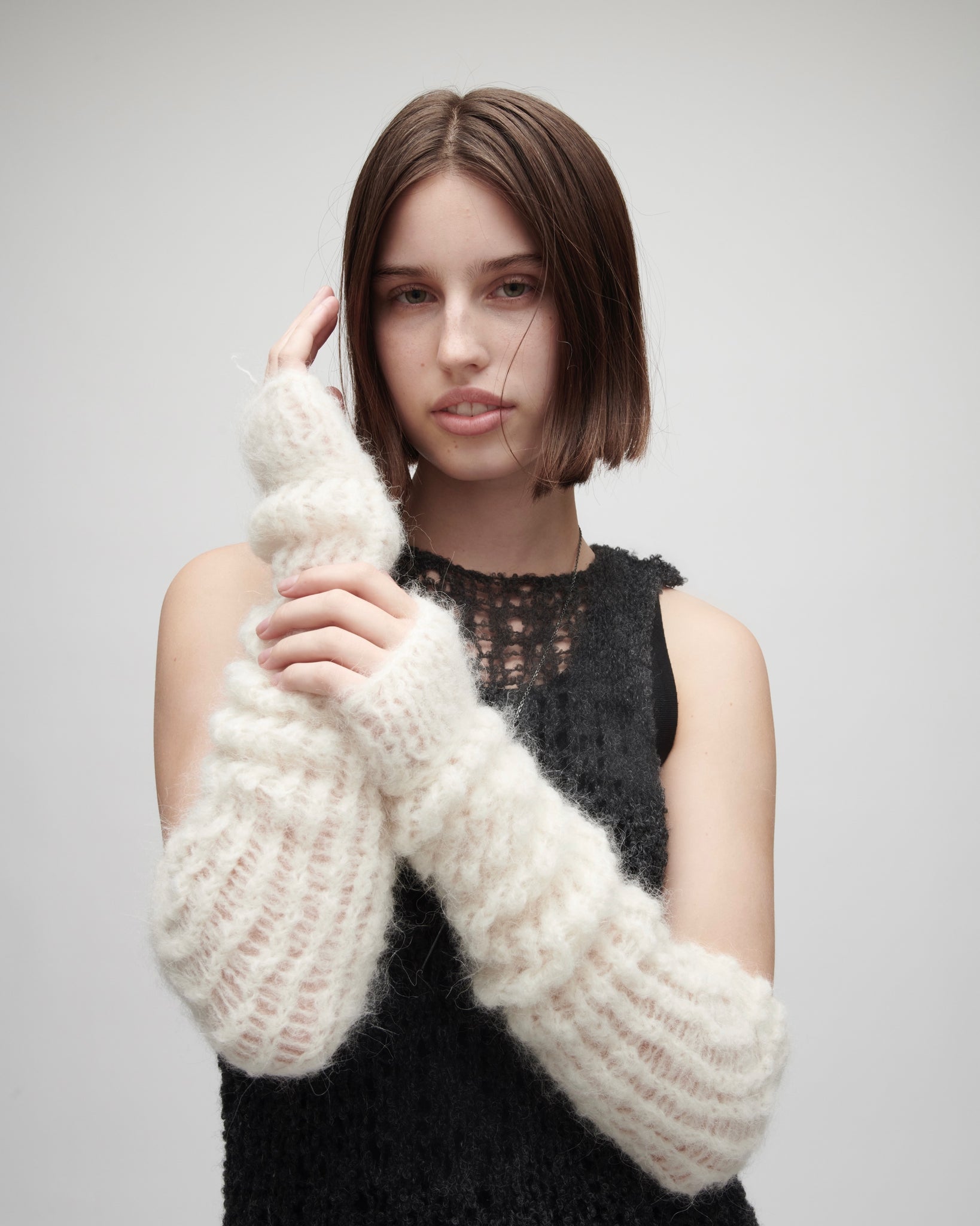 White Knit Drifter Sleeves